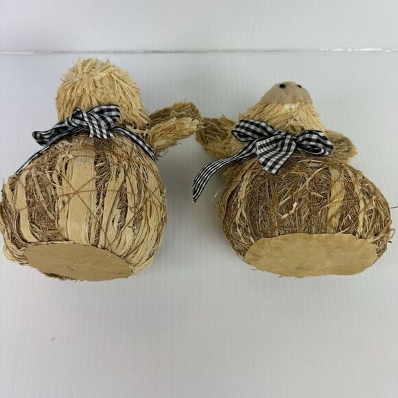 Straw Hay Farm Animal Set Cow Pig Farmhouse Decoration Lightweight - Picture 4 of 9